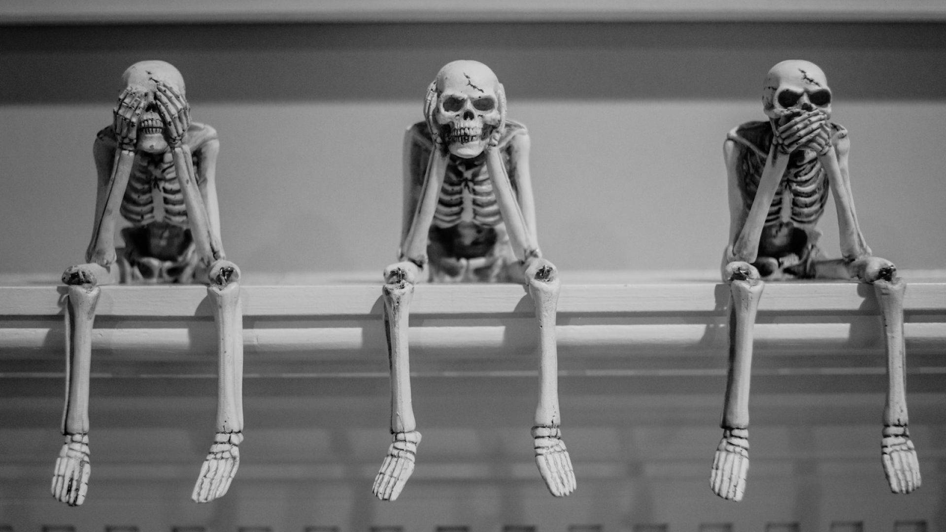 skeleton on rack wallpaper
